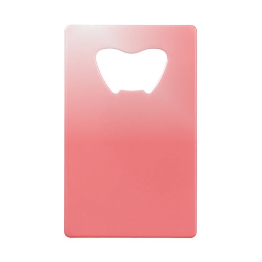 ピンクと白のグラデーション クレジットカード栓抜き (裏面)