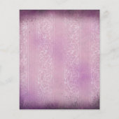 ピンクと白のグランギー熟成スクラップブック紙 (正面)