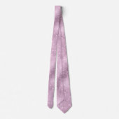 ピンクと白のグリッター ネクタイ (裏面)