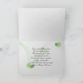 ピンクと白のコスモスの考える花々 カード (内部)