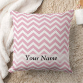 ピンクと白のシボロン クッション (ブランケット)