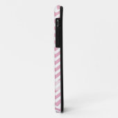 ピンクと白のシボロン Case-Mate iPhoneケース (裏面/左)