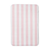 ピンクと白のストライプバスマット バスマット (正面縦)