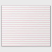 ピンクと白のストライプ可愛いガーリー ラッピングペーパー (フラット)