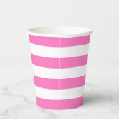 ピンクと白のストライプ紙カップ 紙コップ (右)