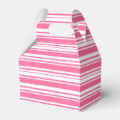 ピンクと白のストライプ結婚披露宴 フェイバーボックス (裏面サイド)