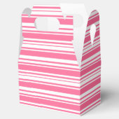 ピンクと白のストライプ結婚披露宴 フェイバーボックス (オープン)