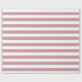 ピンクと白のストライプ ラッピングペーパー (フラット)