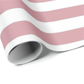 ピンクと白のストライプ ラッピングペーパー (ロールコーナー)