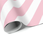 ピンクと白のストライプ ラッピングペーパー (ロールコーナー)