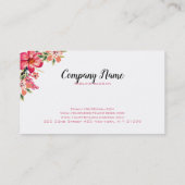 ピンクと白のストライプ 名刺 (裏面)