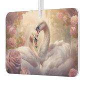 ピンクと白のスワン カーエアーフレッシュナー (左)