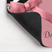 ピンクと白のゼブラ宝石 マウスパッド (コーナー)