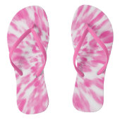 ピンクと白のタイダイ ビーチサンダル (ソール)