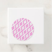 ピンクと白のダイヤモンドパターン フェイバータグ (インサイチュ)