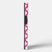 ピンクと白のダイヤモンドパターンCase-Mate iPhone ca Case-Mate iPhoneケース (裏面 / 右)