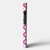 ピンクと白のダイヤモンドパターンCase-Mate iPhone ca Case-Mate iPhoneケース (裏面 / 左)