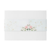 ピンクと白のダスキー開花招待状用帯 招待状ベリーバンド (裏面例)