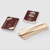 ピンクと白のダスキー開花結婚の旅程 ハンドファン (組立なし)