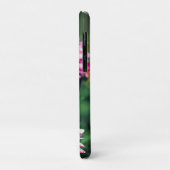 ピンクと白のダリアの花のイニシャル Case-Mate iPhoneケース (裏面/左)