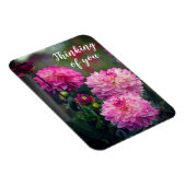 ピンクと白のダリア考えるフラワーズ マグネット (右側)