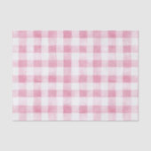 ピンクと白のチェックストライプ 誕生日 薄葉紙 (正面)
