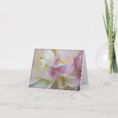 ピンクと白のチューリップの花ありがとう サンキューカード (正面)