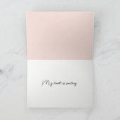 ピンクと白のチューリップブーケありがとう サンキューカード (内部)