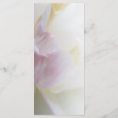 ピンクと白のチューリップ花春の結婚式プログラム プログラム (裏面)