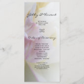 ピンクと白のチューリップ花春の結婚式プログラム プログラム (正面)