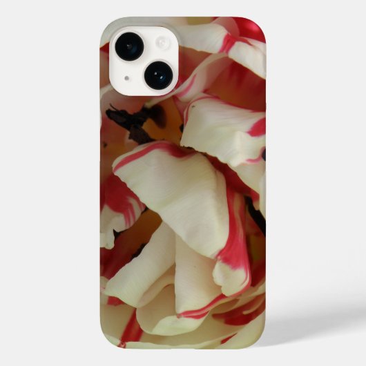 ピンクと白のチューリップ Case-Mate iPhoneケース (裏面)