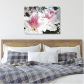 ピンクと白のツツジの花のキャンバス装飾アート キャンバスプリント (インサイチュ (寝室))