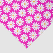 ピンクと白のデイジーの花 薄葉紙 (詳細)