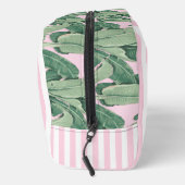 ピンクと白のトロピカルストライプピカル |パーソナライズされた | ドップキット (右)