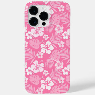 ピンクと白のハイビスカスの花 Case-Mate iPhone 14 PRO MAXケース