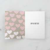 ピンクと白のハート シーズンカード (内部)