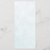 ピンクと白のバラの開花結婚のメニュー メニュー (裏面)