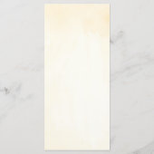 ピンクと白のバラの開花結婚のメニュー メニュー (裏面)