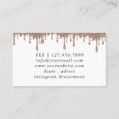 ピンクと白のバルーンモダン名刺 名刺 (裏面)