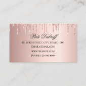 ピンクと白のバルーンモダン名刺 名刺 (裏面)