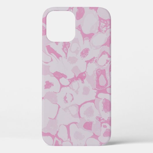 ピンクと白のフローラ織り Case-Mate iPhoneケース (裏面)