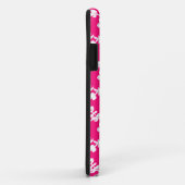 ピンクと白のフローラ繰り返しパターン Case-Mate iPhoneケース (裏面/右)