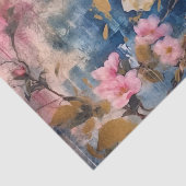 ピンクと白のフローラ 薄葉紙 (詳細)