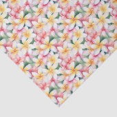 ピンクと白のプルメリアの花 薄葉紙 (詳細)