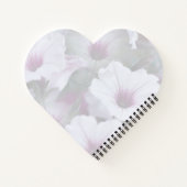 ピンクと白のペチュニア ノートブック (裏面)