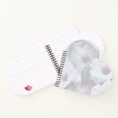 ピンクと白のペチュニア ノートブック (内部)