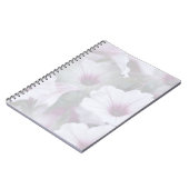 ピンクと白のペチュニア ノートブック (左側)