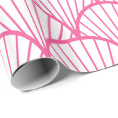 ピンクと白のホタテ模様 ラッピングペーパー (ロールコーナー)