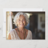 ピンクと白のポピーの葬儀メモリアル 招待状 (裏面)