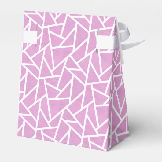 ピンクと白のモザイク模様 フェイバーボックス (裏面サイド)